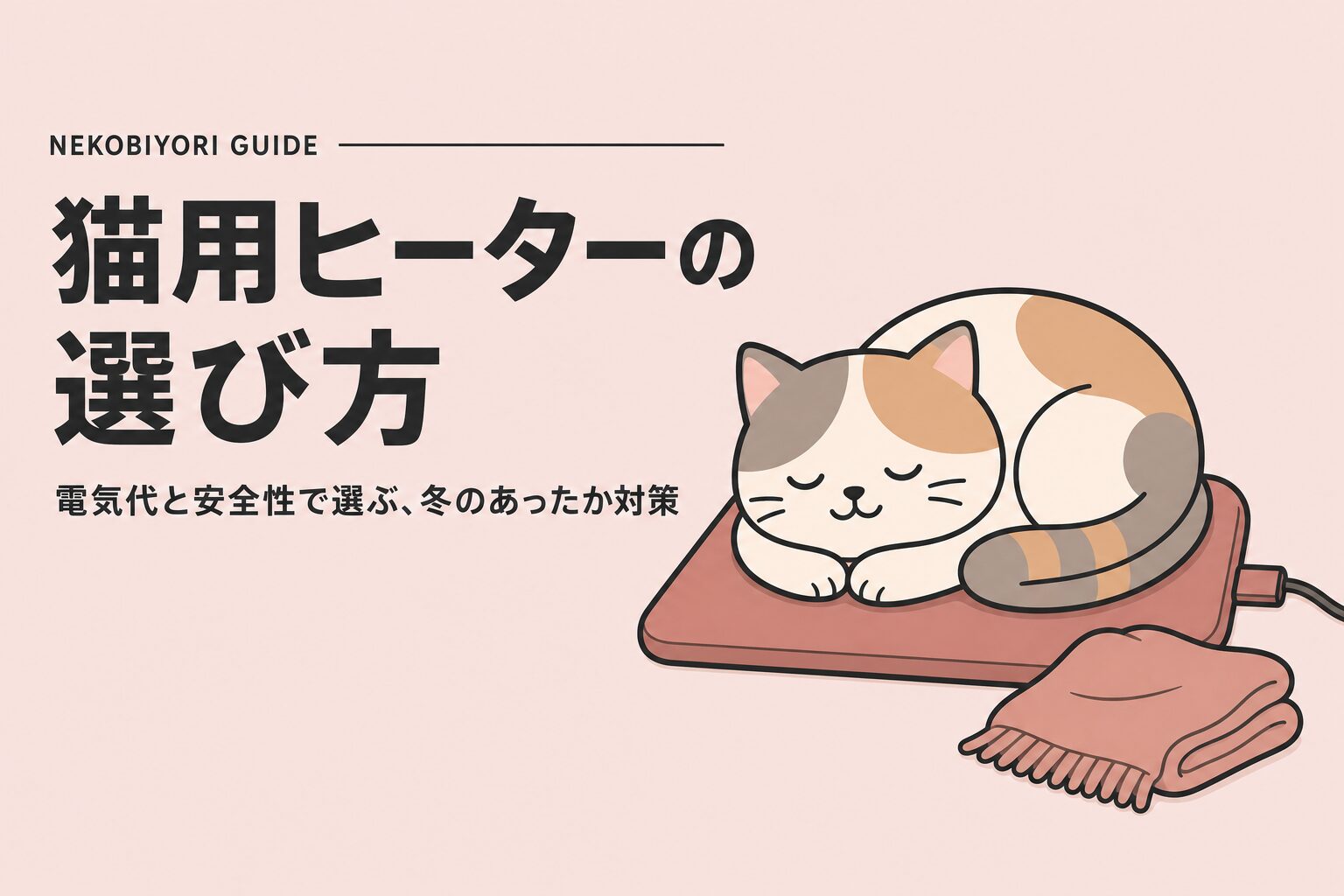 猫用ヒーターの選び方とおすすめ3選｜電気代・安全性で比較